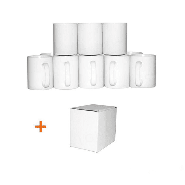 Printed 11oz White Ceramic Lug